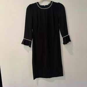 NWT Women’s Black Cocktail Dress with Pearls. Size 2